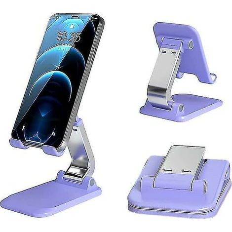 Support de téléphone, cellule réglable pliable, compatible avec les smartphones de 4,7 à 7,9 pouces (1/5)