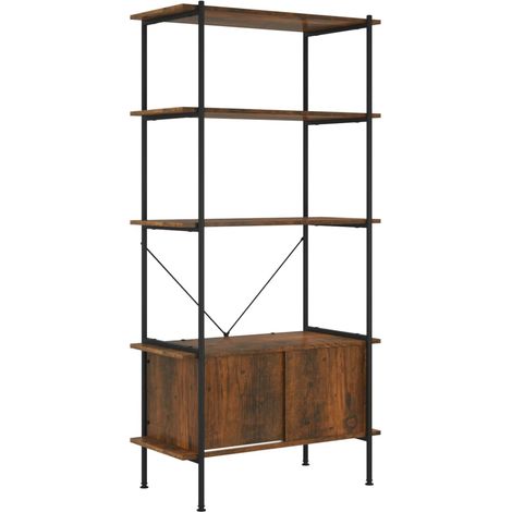 Maison Exclusive - Scaffalatura 5 Livelli con Mobile 80x40x163 cm Acciaio e Legno