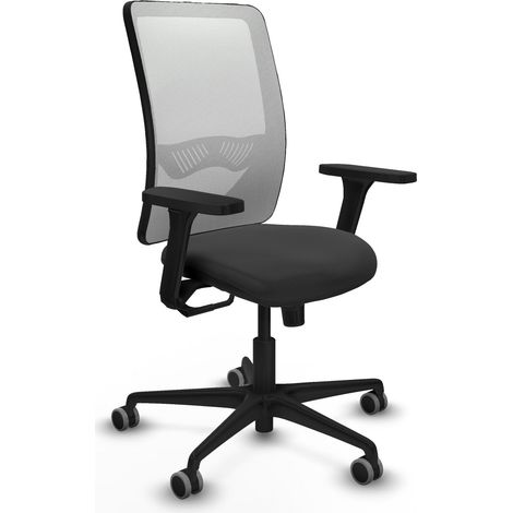 Chaise piqueras y crespo Zulema blanc maille simili cuir (1/2)