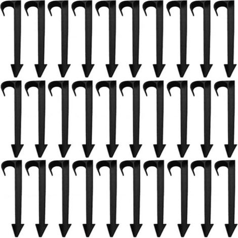 Piquets De Fixation Pour Tuyau D Arrosage - 16 Cm - Polypropylene - Pour Tube 19 Mm - Lot De 60