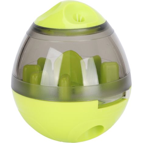 Distributeur de nourriture anti-fuite pour balle culbuto, jouet interactif d'entraînement pour chiens en ABS et PC, vert (1/5)