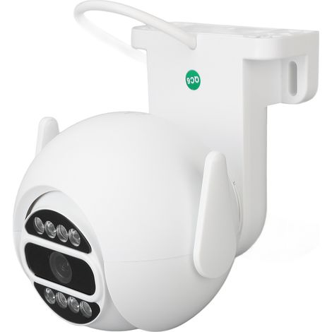 Caméra de surveillance sans fil 2 MP, vision nocturne, haute définition, contrôle à distance via réseau WiFi, caméra PTZ extérieure ultra HD, 12 V CC (1/5)