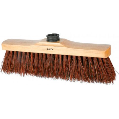 Scopa dritta con attacco a dado in legno Madagascar 30cm Karop's