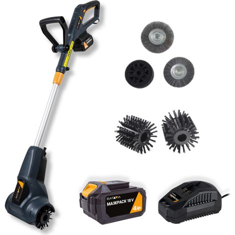18V Maxxbrush Akku-Multibürste – Inkl. 4,0Ah Akku, 2,4A Ladegerät und allen Bürsten (1/5)