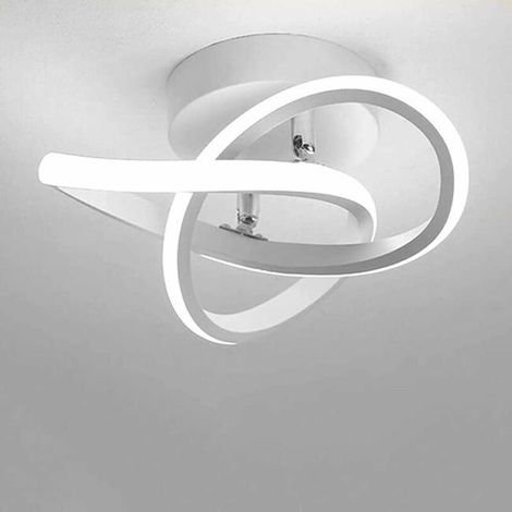 Plafonnier LED moderne, plafonnier en aluminium et acrylique 12 W, plafonnier LED en forme de fleur (1/4)
