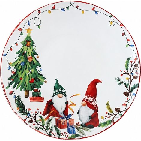 Assiette creuse décorative Joyeux Noël, petite, décoration de table festive pour les fêtes de fin d'année / petite (1/4)