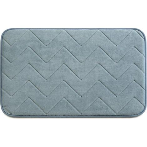 Badezimmerteppich gedy Le MOUSSE MAT hellblau 50x80 cm