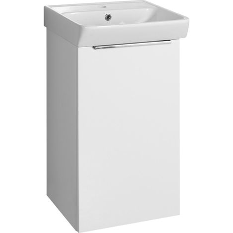 Meuble NEON avec lavabo 45x41,5 cm, blanc (1/4)