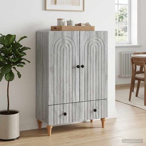 Aparador Gris Sonoma 66 x 34,5 x 95 cm Madera de Ingeniería (1/4)