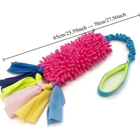 Juguetes para perros - Perro - Juguetes - Hilo dental - Chirriador - Juego de tirar - Tirar - Chirridos - Interactivo - Rojo (1/5)