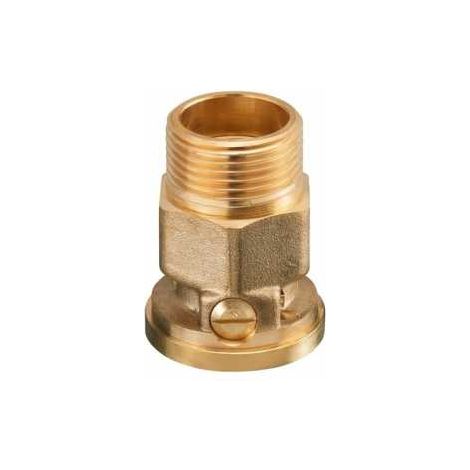 Oventrop SVA Sperrventil DN 25 G 1" Außengewinde, G 1 1/2" Innengewinde Überwurfmutter PN 10, Messing