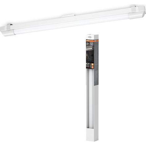réglette LED 60 cm, blanc chaud 3000 K, 1260 lumens, plafonnier ou (1/4)