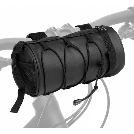 Sac de guidon de vélo — Sac avant étanche noir de 2,5 L, sac de rangement multifonction pour vélo (1/5)
