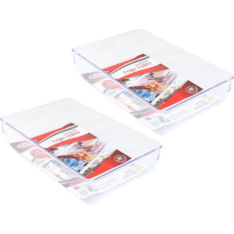 KIT SET 2 PZ MAURY'S VASCHETTA CONTENITORE PER FRIGORIFERO 23 X 15 X H5 CM (1/5)