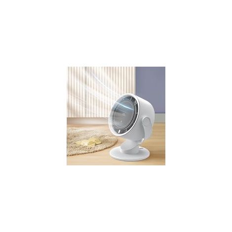 Mini-Tischventilator mit Turboaufladung, einstellbarer Geschwindigkeit, Akku und LED-Anzeige für Zuhause, Büro und Tisch (1/5)