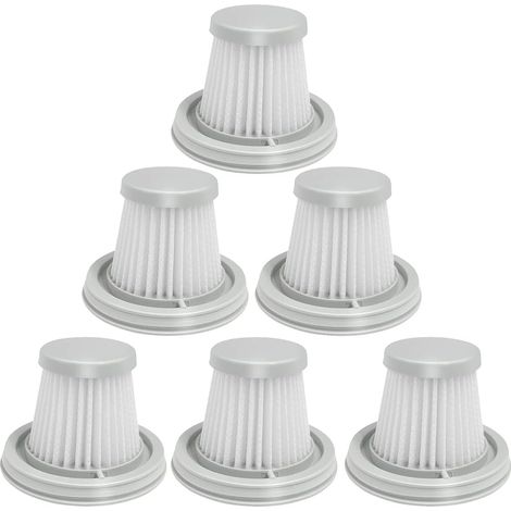 Confezione da 6 filtri HEPA compatibili con accessori di ricambio per aspirapolvere lavabile Xiaomi Mijia Handy Home Car Mini senza fili (1/5)