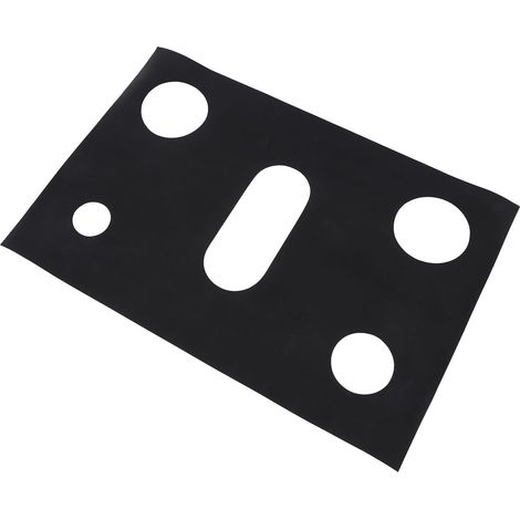 Protection de plaque de cuisson en PTFE réutilisable et lavable, résistante à la chaleur, pour cuisinière à gaz, noire. (1/5)