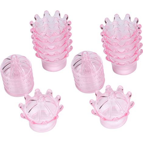 12 Pochettes Cadeau Transparentes Couronne Boîte Plastique Bonbon Fête Chocolat Rose (1/5)
