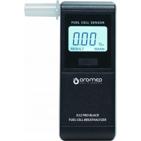 Etilometro Digitale Oromed X12 PRO Nero per Controllo dell'Alcol in Nero (1/2)