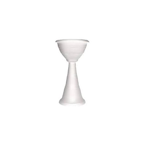 FIORIERA 'CAMPANA' A COLONNA Ø 39x70h - colore bianco