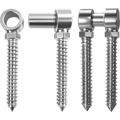 Charnières de portail robustes en acier inoxydable résistant aux intempéries - Rotation à 360° - Pour clôture de ferme, sécurité - Résistant à la rouille - Charnières de clôture pour bétail (1/5)