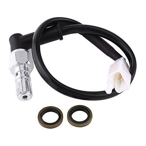 Brake Light Switch Banjo Bolt Universal Motorcycle Hydraulic Brake Pressure Rear Light Switch Hollow Bolt Brake Switch (M101.25MM) (1/5)