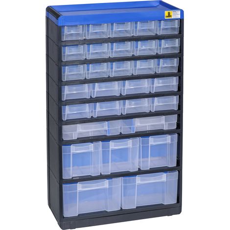 Allit 464650 Kleinteilmagazin VarioPlus Pro 53/60 (B x H x T) 300 x 525 x 135 mm Schwarz, Blau 1 S (1/5)