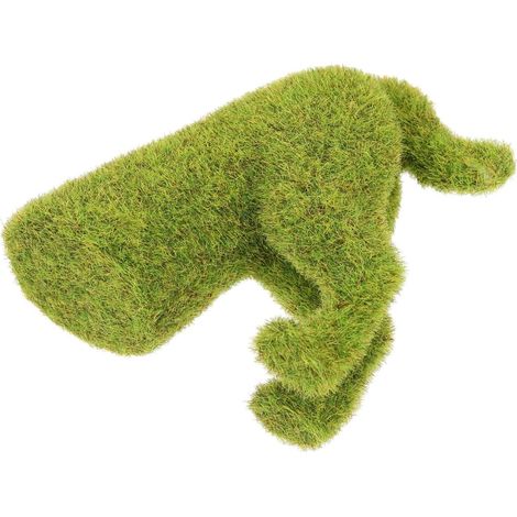 Dekorative Beflockte Hundefigur im realistischen Design für