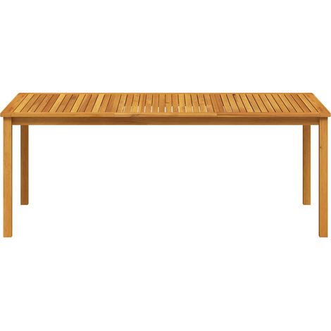 Table de jardin Table d'appoint, Table de Balcon, 200x100x74 cm Bois d'acacia massif OIB8889E (1/5)