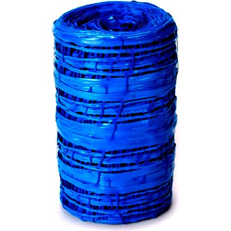 Grillage avertisseur bleu EAU 30cm – Longueur 100m – Polyoléfine mono-orientée pour tranchées – Mailles 40x40mm – Courant