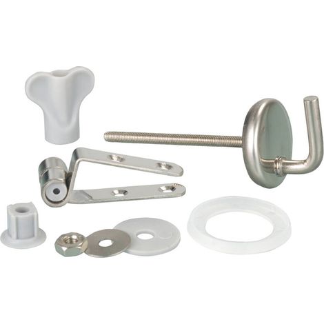 [JAMAIS UTILISÉ]INHHUB Fixation abattant WC, pièce détachée pour abattant WC INHHUB Fix Clip avec fixation inox, Kit de 15 fixations pour abattant WC, acier inoxydable, mat-INHHUB (1/2)