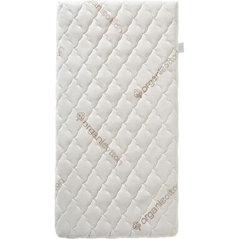 Organic Cotton Baby Mattress - 60x120x10 cm - 100% Cotton - Removable Cover - No Chemical Treatment (1/4)
