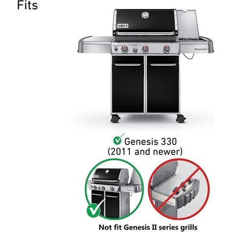 Kit d'allumage 7629 pour Weber Genesis I 330 avec commandes de brûleur avant (2011-2016), kit d'élément d'allumage piézoélectrique, kit d'électrode d'allumage. Non compatible avec la série Genesis II
