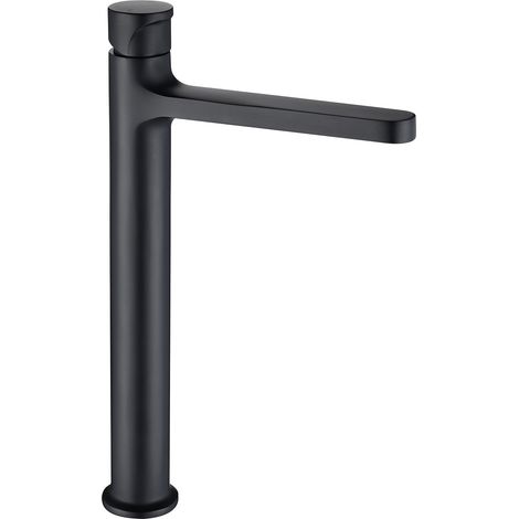 Waschtischarmatur Bernstein 8212 Hoher Auslauf Schwarz matt