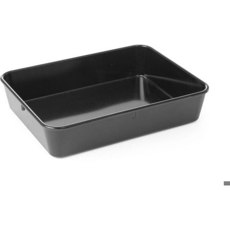 Bac À Viande - 280 X 210 X 60 Mm - En Mélamine Noire - Pour Boucherie Et Cuisine Professionnelle - 1 Pièce (1/2)