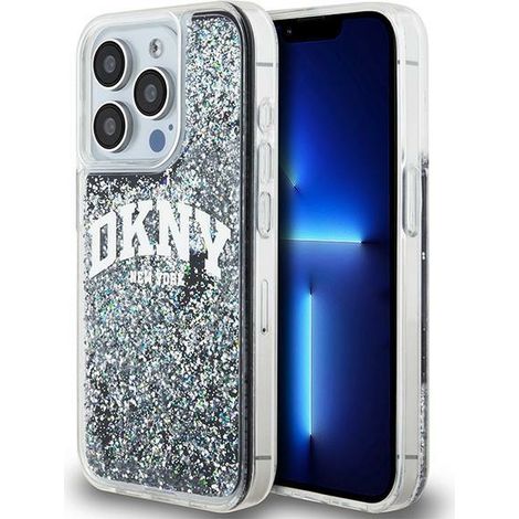DKNY DKHCP13LLBNAEK iPhone 13 Pro / 136,1" nero/custodia rigida nera Liquid Glitter Big Logo (1/5)