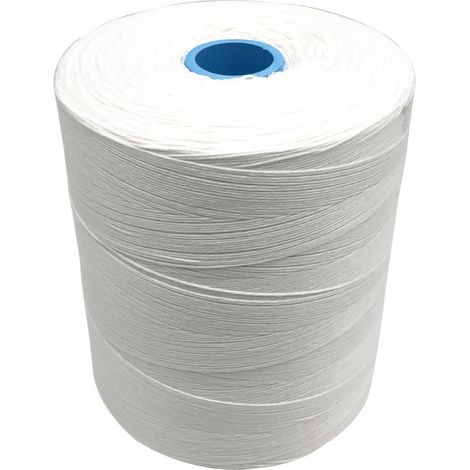 Ficelle alimentaire polyester blanc 4 fils x L. 3000 mètres (roll 1 Kg) résistance rupture 9 Kg - D-Work (1/5)