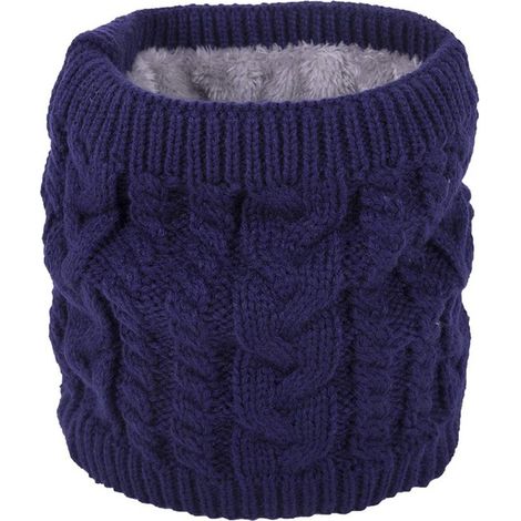Écharpe tubulaire pour femme, bleu marine, taille unique (1/5)