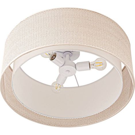 Plafonnier Tissu à intensité variable 'Soula' pour salon & salle à manger (1/5)