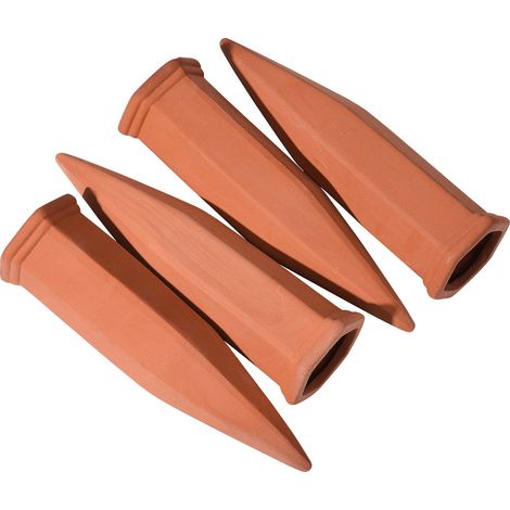 Punte Irrigazione Automatica in Terracotta 17,4 cm – Rilascio Lento Acqua per Piante da Interno ed Esterno – Design Elegante e Naturale – Ideale per Vacanze e Giardinaggio (1/5)