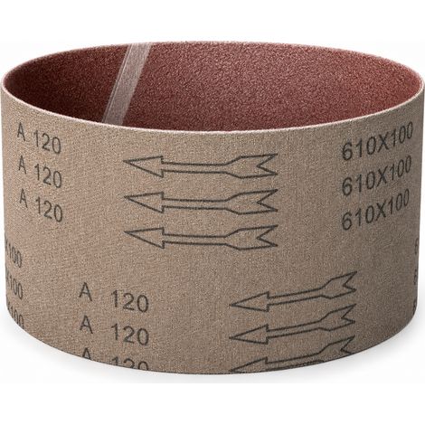 Bandes Abrasives 10 en Oxyde d Aluminium 610x100 120 pour Ponçage (1/5)