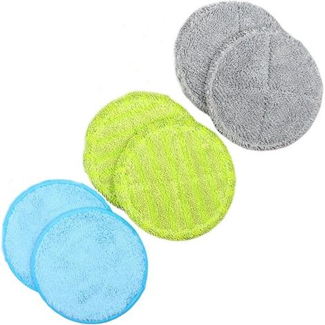 6 piezas - Para fregona flotante Hurricane, almohadillas de microfibra de repuesto - Almohadillas de repuesto multifuncionales para fregona flotante, 6 almohadillas de microfibra para limpieza de suel (1/5)