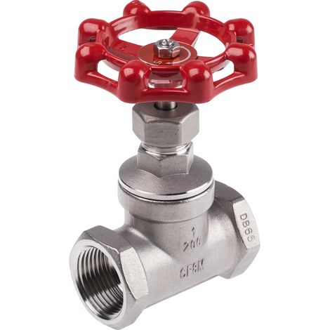Robinet à soupape RS PRO, BSP 1" 32 bars Acier inoxydable ( Prix pour 1 ) (1/2)