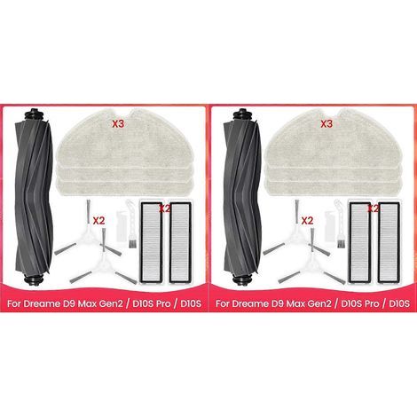 2er-Set Ersatzteile für Dreame D9 Max Gen2 / D10S Pro / D10S Saugroboter