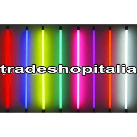 YMYNY Bunte LED-Neonröhre T8 60/120/150 cm 9 W/18 W/22 W Grün Rot Blau Ohne Halterung - -Blau 120 cm -