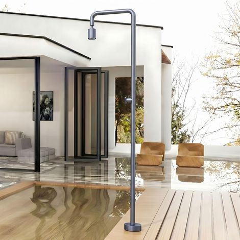 IMEX - ducha piscina exterior acero s.316 gris
