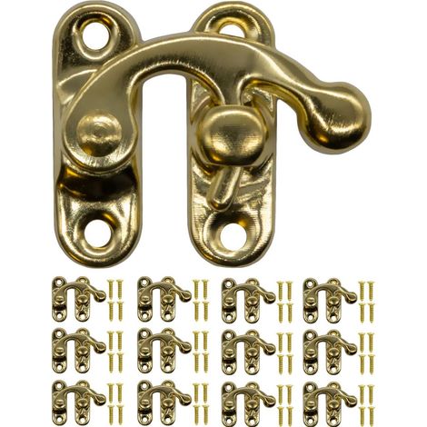 Lot von 12 antiken Verschlüssen aus vergoldetem Metall, 32 x 27 mm. (1/5)