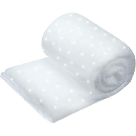 Tapis De Neige Artificielle - 0,8 x 2,4 M - Blanc - Pour Décoration Hivernale Et Noël - 1 Pièce