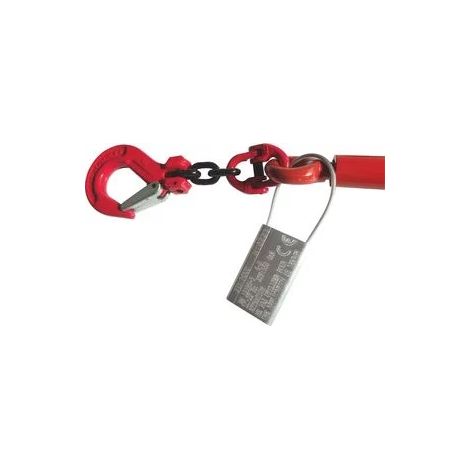 Tendeur d'arrimage à cliquet 2,2T avec chaîne 3m ajustable et 2 crochets (1/2)