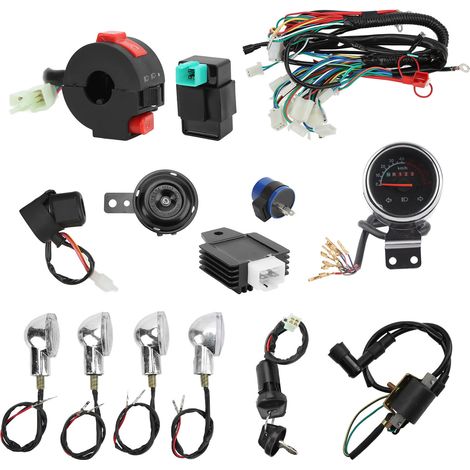 Faisceau de câblage de remplacement pour moteur à démarrage électrique complet pour quad/VTT 50cc, 110cc et 125cc (1/5)